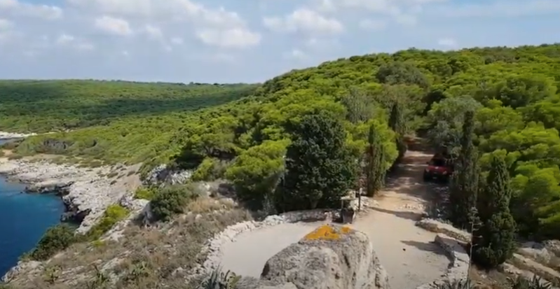 Porto Selvaggio percorso spiaggia