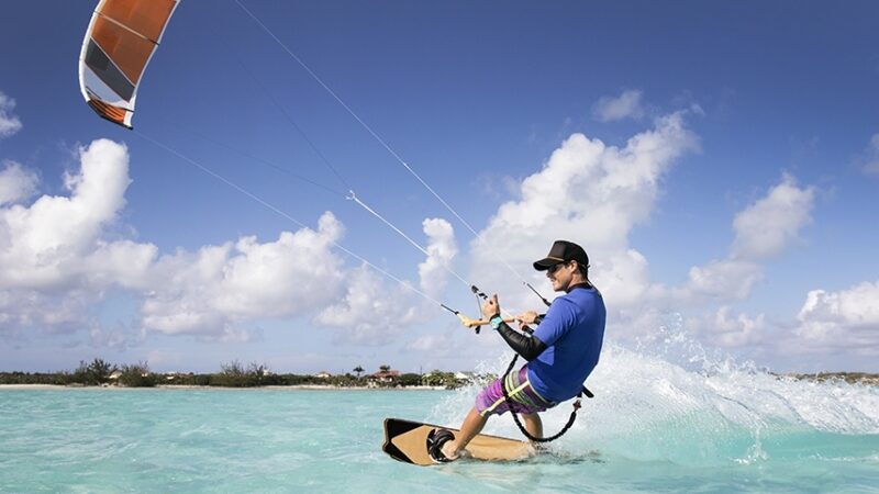 Kite surfing banner