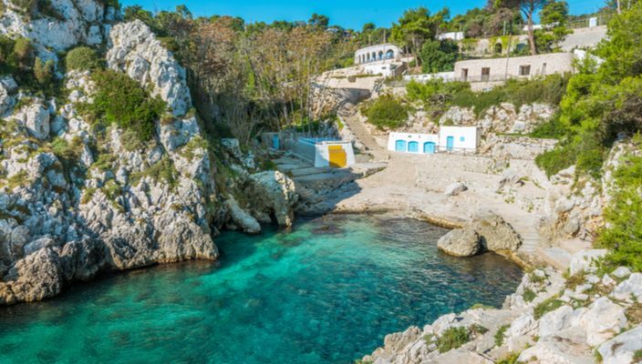 Cala dell acquaviva spiaggia