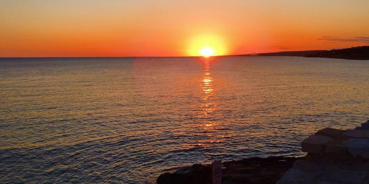 Tramonto spiaggia di Marina di San Gregorio