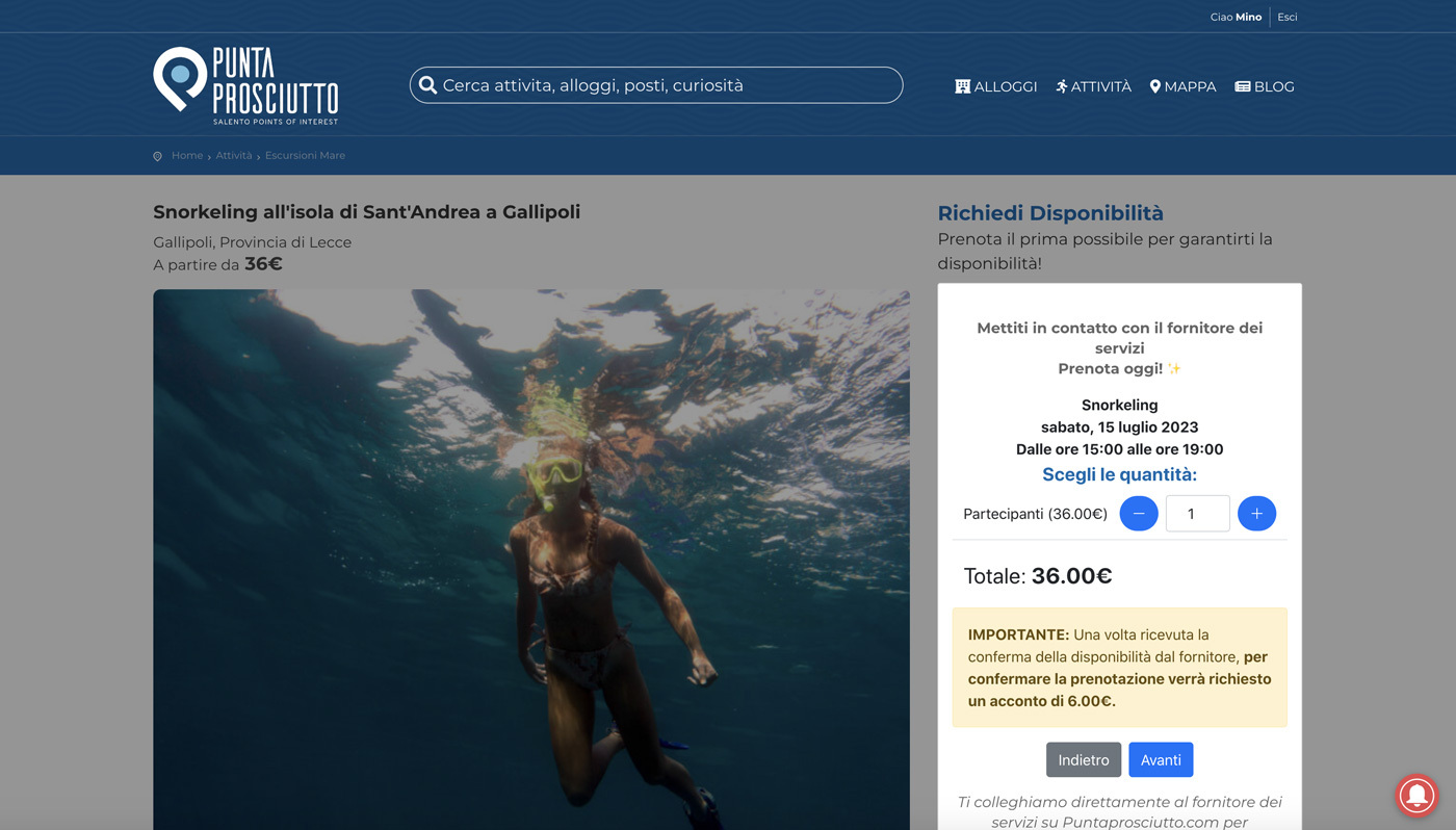 Step 5: Seleziona le quantità
